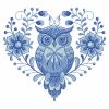 Delft Blue Owls 11(Lg)