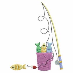 Gone Fishing 09 machine embroidery designs