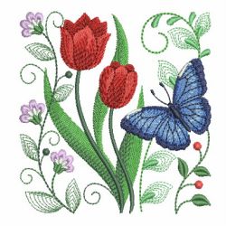 Butterfly Garden 03 machine embroidery designs