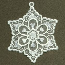 Organza Decorative Snowflakes 2 04