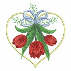 Floral Heart 04 machine embroidery designs
