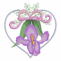 Floral Heart 05 machine embroidery designs