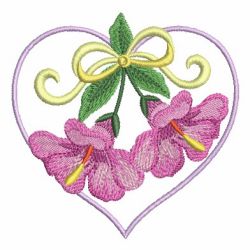 Floral Heart 06 machine embroidery designs
