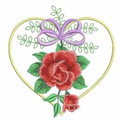 Floral Heart 09 machine embroidery designs