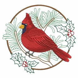 Christmas Birds 02(Md) machine embroidery designs