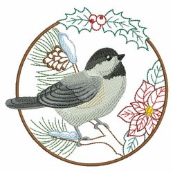 Christmas Birds 03(Md) machine embroidery designs