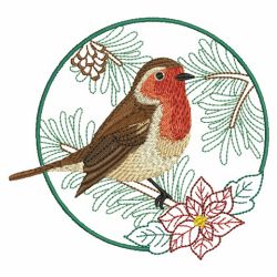 Christmas Birds 05(Md) machine embroidery designs