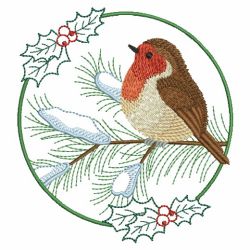 Christmas Birds 06(Md) machine embroidery designs