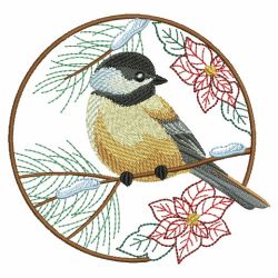 Christmas Birds 08(Md) machine embroidery designs