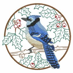 Christmas Birds 09(Md) machine embroidery designs