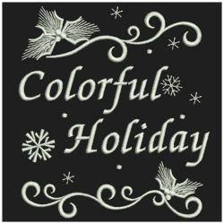 White Christmas 03(Sm) machine embroidery designs