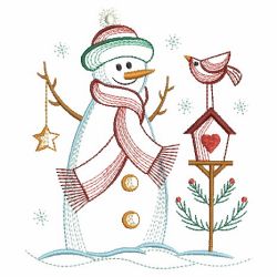 Vintage Snowman 6(Sm) machine embroidery designs