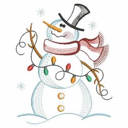 Vintage Snowman 6 07(Sm) machine embroidery designs