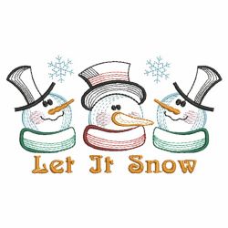 Vintage Snowman 6 09(Sm) machine embroidery designs