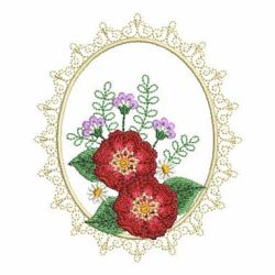 Floral Cameos 01 machine embroidery designs