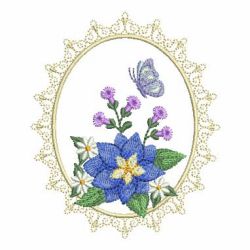 Floral Cameos 03 machine embroidery designs
