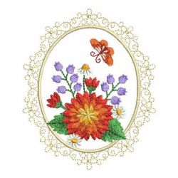 Floral Cameos 05 machine embroidery designs