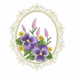 Floral Cameos 06 machine embroidery designs