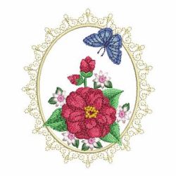 Floral Cameos 10 machine embroidery designs