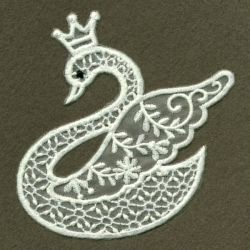 Organza Swan 04 machine embroidery designs