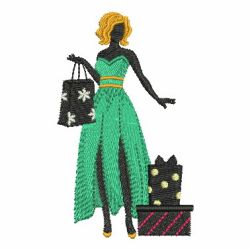 Christmas Fashion Girls 07 machine embroidery designs