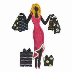 Christmas Fashion Girls 10 machine embroidery designs