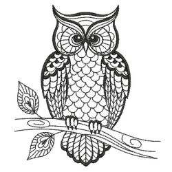 Blackwork Owls 2(Lg) machine embroidery designs