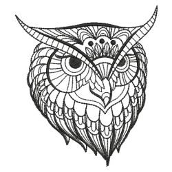 Blackwork Owls 2 02(Sm) machine embroidery designs