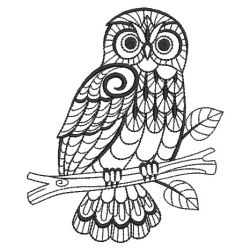 Blackwork Owls 2 03(Md) machine embroidery designs