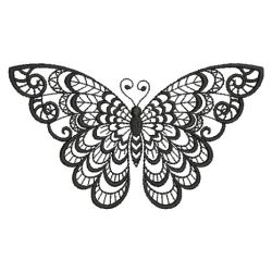 Blackwork Butterfly 01(Lg) machine embroidery designs
