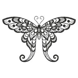 Blackwork Butterfly 03(Md) machine embroidery designs