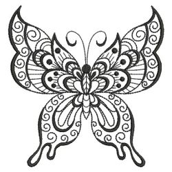 Blackwork Butterfly 09(Md) machine embroidery designs