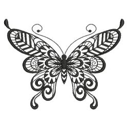 Blackwork Butterfly 10(Md) machine embroidery designs