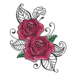 Valentine Roses 2 04 machine embroidery designs