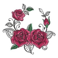 Valentine Roses 2 07 machine embroidery designs