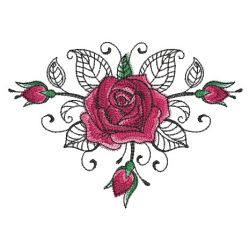 Valentine Roses 2 08 machine embroidery designs