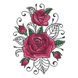 Valentine Roses 2 09 machine embroidery designs