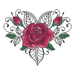 Valentine Roses 2 10 machine embroidery designs