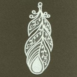 Organza Feathers 04 machine embroidery designs