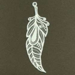 Organza Feathers 07 machine embroidery designs
