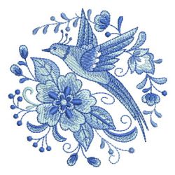 Delft Blue Medallions machine embroidery designs