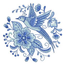Delft Blue Medallions 01 machine embroidery designs