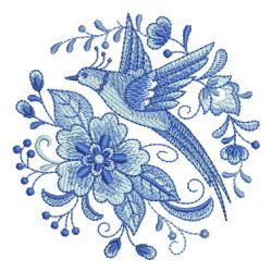 Delft Blue Medallions 01 machine embroidery designs