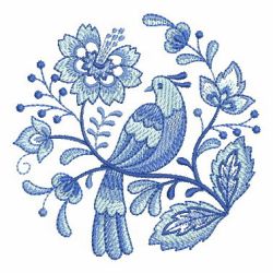 Delft Blue Medallions 03 machine embroidery designs