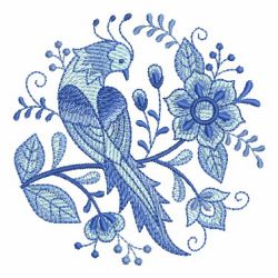 Delft Blue Medallions 04 machine embroidery designs