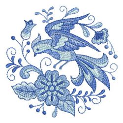 Delft Blue Medallions 05 machine embroidery designs