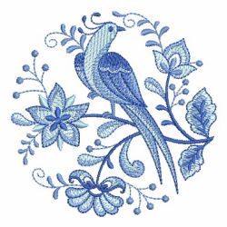 Delft Blue Medallions 07 machine embroidery designs