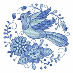 Delft Blue Medallions 08 machine embroidery designs