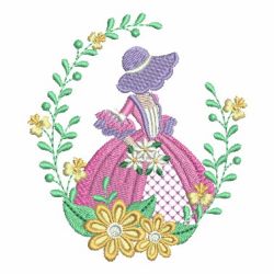 Belle In Garden 2 01 machine embroidery designs