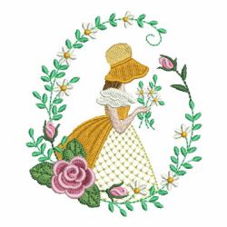 Belle In Garden 2 03 machine embroidery designs